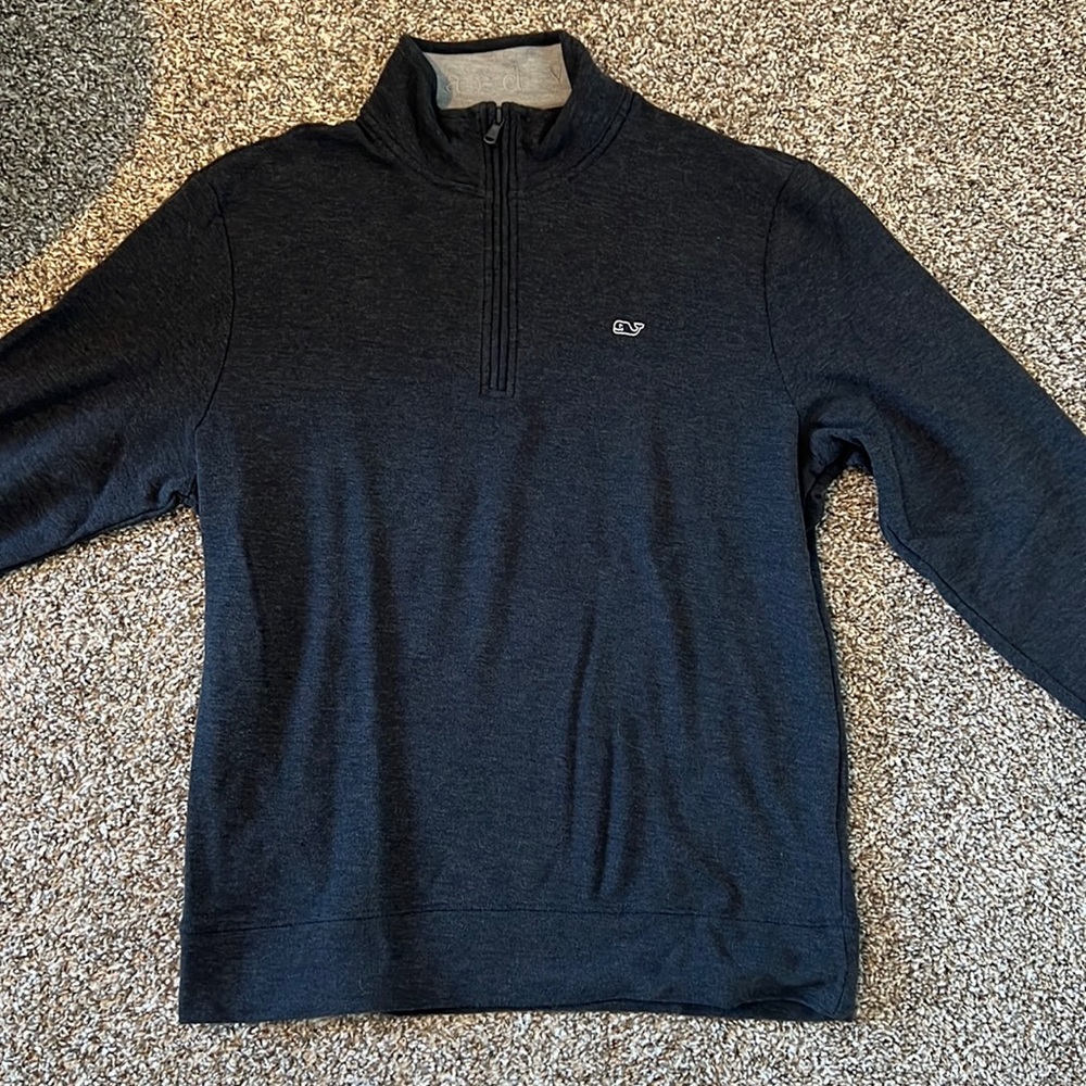 Vineyard Vines Charcoal Men’s Medium Quarter Zip
